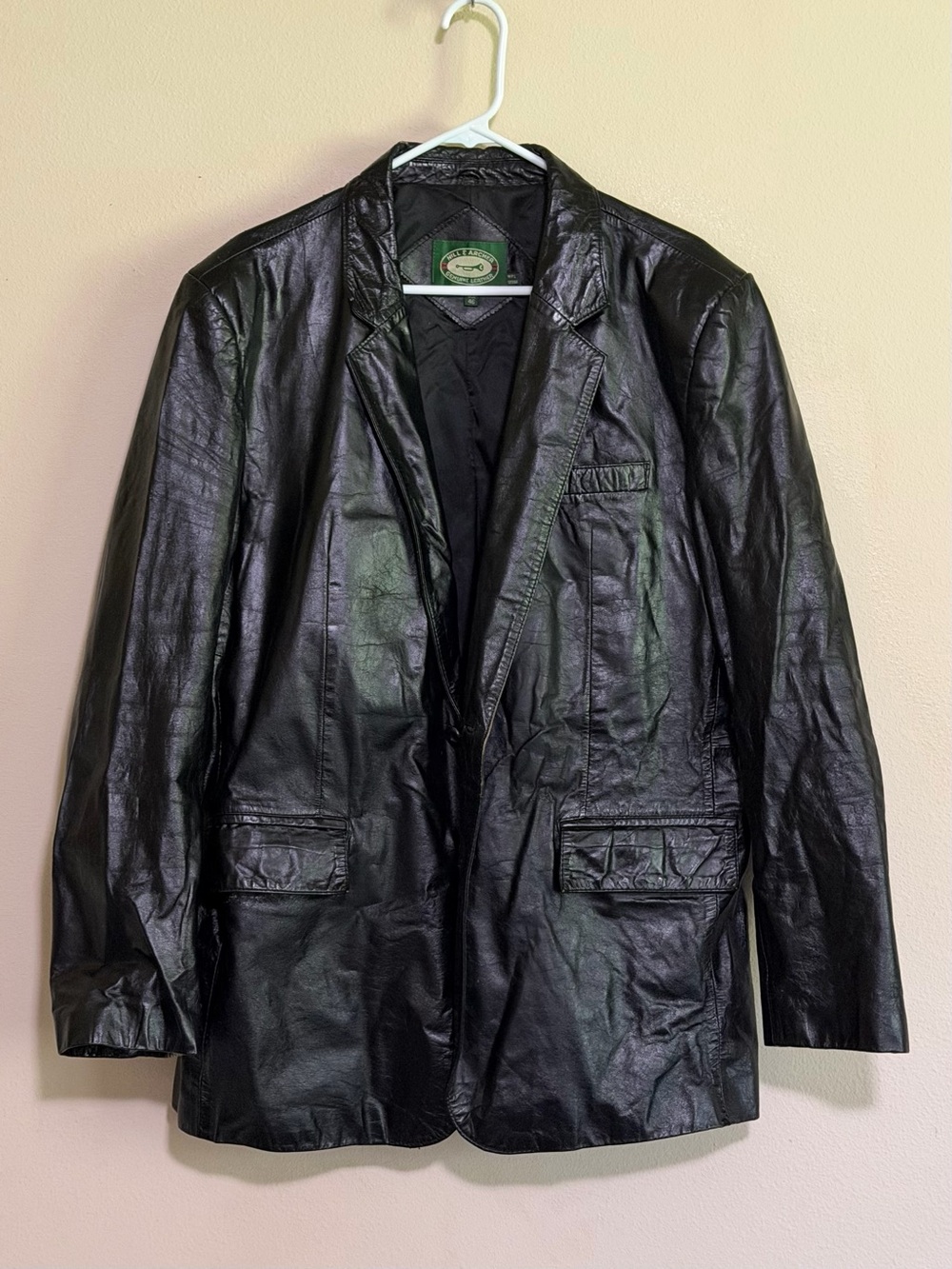 Vintage 90’s Hill & Archer Men's Genuine Leather Blazer Jacket